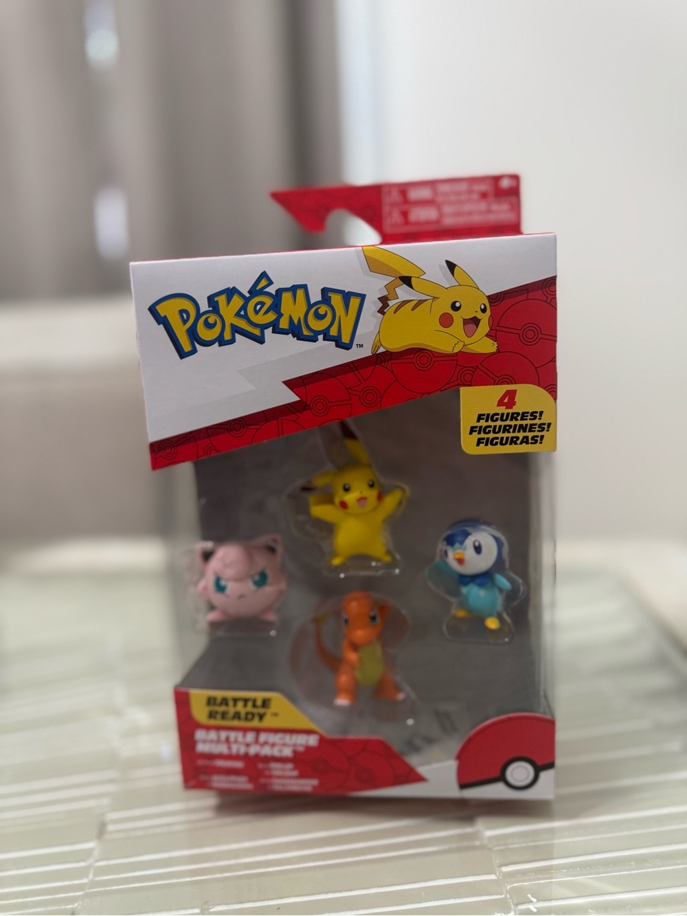 Battle Ready 4-Figure Pack - Yellow, Pink, Orange, Blue Pokemon